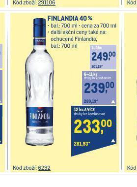 Makro Finlandia 40% nabídka