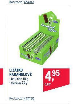 Makro Lízátko karamelové nabídka