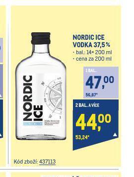 Makro Nordic ice vodka 37,5% nabídka