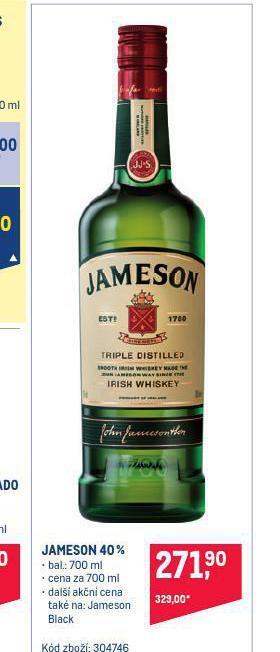 Makro Jameson 40% nabídka