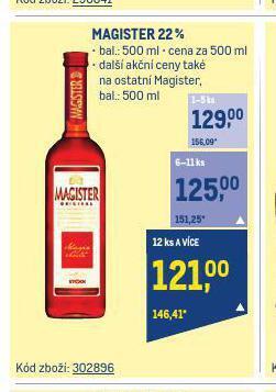 Makro Magister 22% nabídka