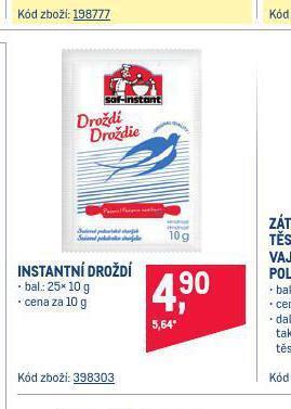 Makro Instantní droždí nabídka