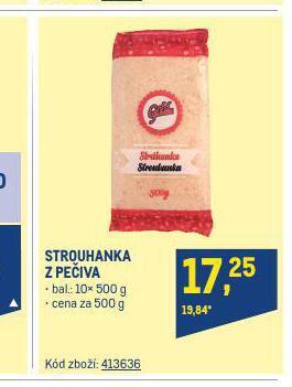 Makro Strouhanka z pečiva nabídka