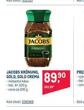 Makro Jacobs krönung, gold, gold crema nabídka