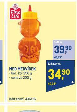 Makro Med medvídek nabídka