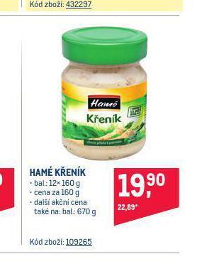 Makro Hamé křeník nabídka