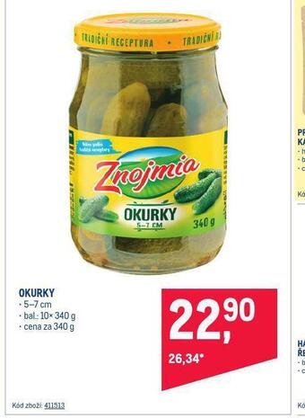 Makro Znojmia okurky nabídka