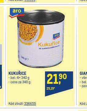 Makro Kukuřice nabídka