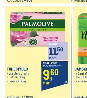 Makro Palmolive tuhé mýdlo nabídka