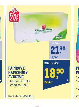 Makro Papírové kapesníky nabídka