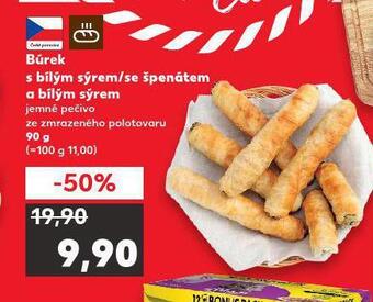 Kaufland Búrek s bílým sýrem / se špenátem a bílým sýrem nabídka