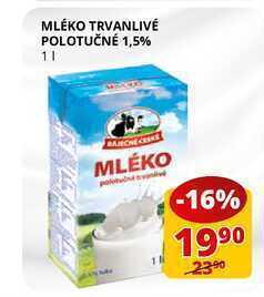 Flop Mléko trvanlivé polotučné 1,5% 1l nabídka