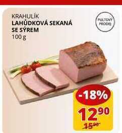 Flop Lahůdková sekaná se sýrem 100 g nabídka
