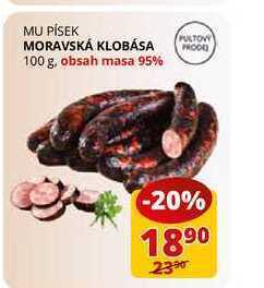 Flop Moravská klobása 100 g nabídka