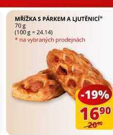 Flop Mřížka s párkem a ljutěnicí* 70 g nabídka