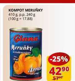 Flop Kompot meruňky 410 g. p.p. 240 g nabídka