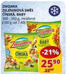 Flop Znojmia zeleninová směs čínská, baby 300-350 g nabídka
