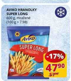 Flop Aviko hranolky super long 600 g nabídka