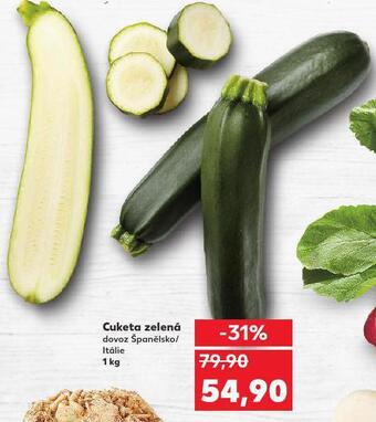 Kaufland Cuketa zelená nabídka