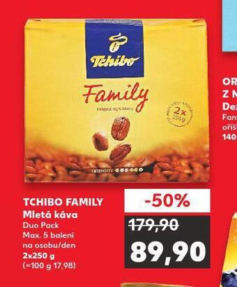 Kaufland Tchibo family mletá káva nabídka