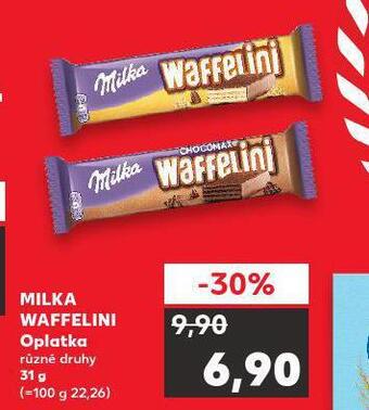 Kaufland Milka waffelini oplatka nabídka