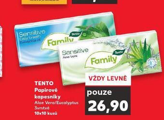 Kaufland Tento papírové kapesníky nabídka