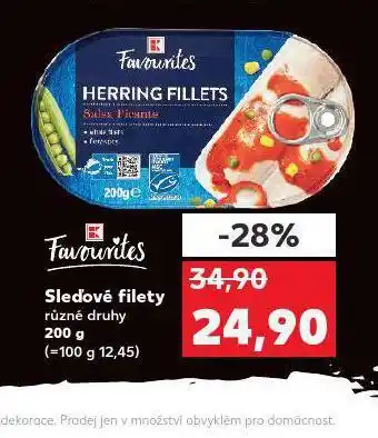 Kaufland Sleďové filety nabídka