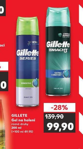 Kaufland Gillette gel na holení nabídka