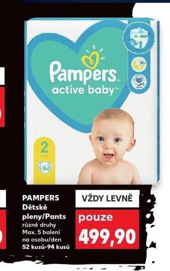 Kaufland Pampers dětské plenky nabídka