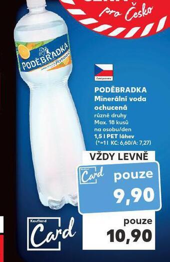 Kaufland Poděbradka ochucená nabídka