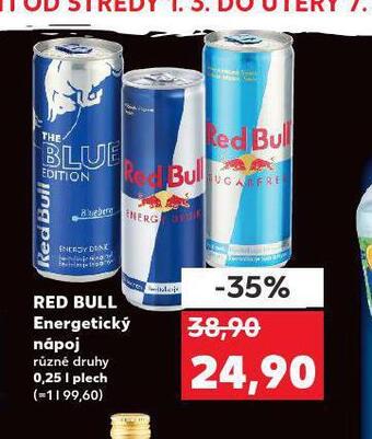 Kaufland Red bull energetický nápoj nabídka