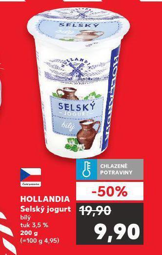 Kaufland Hollandia selský jogurt nabídka
