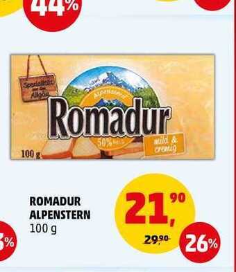 Penny Market Romadur alpenstern, 100 g nabídka