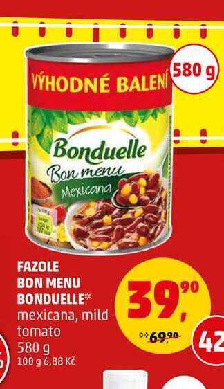 Penny Market Fazole bon menu bonduelle, 580 g nabídka