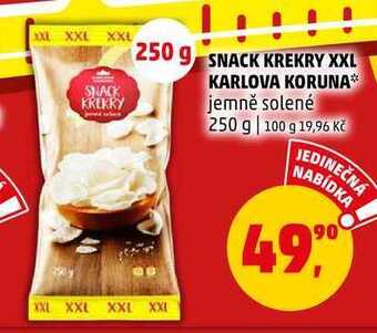 Penny Market Snack krekry xxl karlova koruna, 250 g nabídka