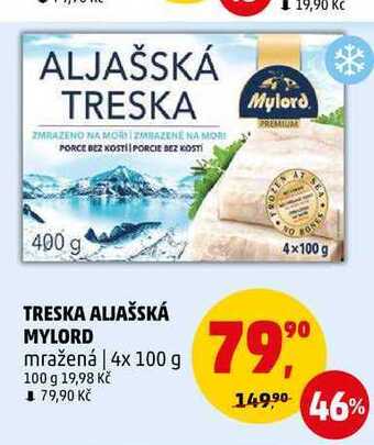 Penny Market Treska aljašská mylord, 4x 100 g nabídka