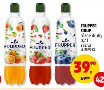 Penny Market Frupper sirup, 0,7 l nabídka
