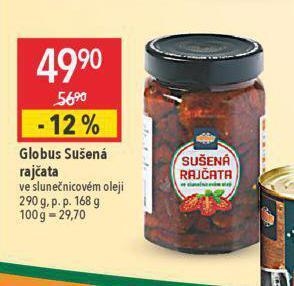 Globus Sušená rajčata nabídka