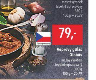 Globus Vepřový guláš nabídka