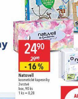 Globus Natuvell kosmetické kapesníky nabídka
