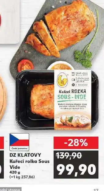Kaufland Kuřecí rolka sous vide nabídka