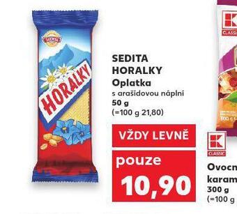 Kaufland Sedita horalky oplatka nabídka