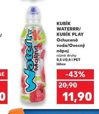 Kaufland Kubík waterrr, play nabídka