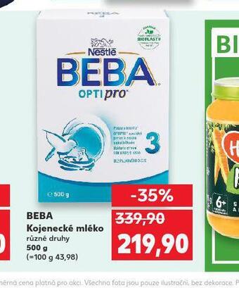 Kaufland Beba kojenecké mléko nabídka