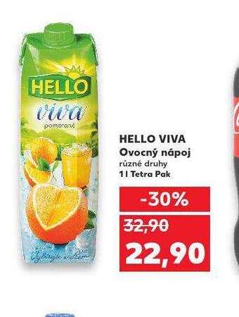 Kaufland Hello viva ovocný nápoj nabídka