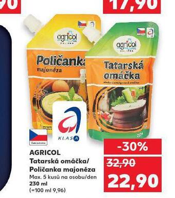 Kaufland Agricol tatarská omáčka nabídka