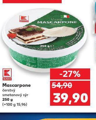 Kaufland Mascarpone nabídka