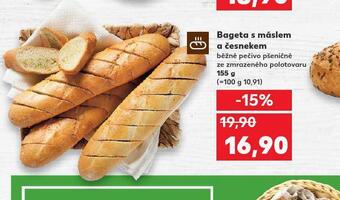 Kaufland Bageta s máslem a česnekem nabídka