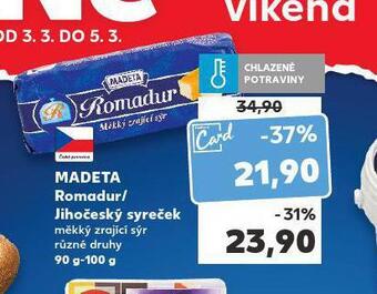 Kaufland Madeta romadur nabídka