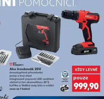 Kaufland Aku šroubovák 20v nabídka